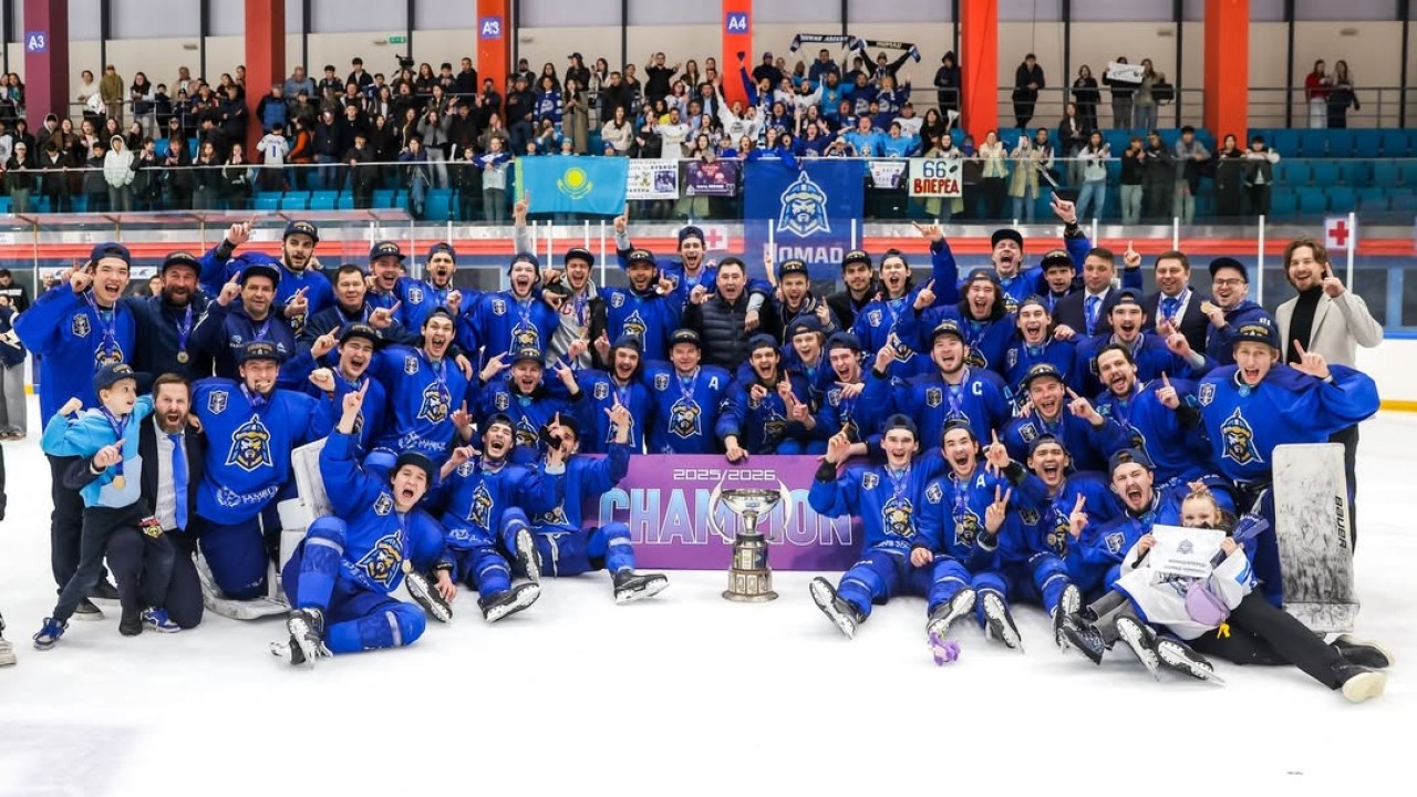 «Номад» хоккейден үш дүркін Қазақстан чемпионы атанды
